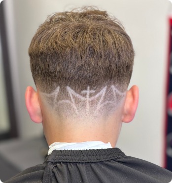Haircut with custom design
